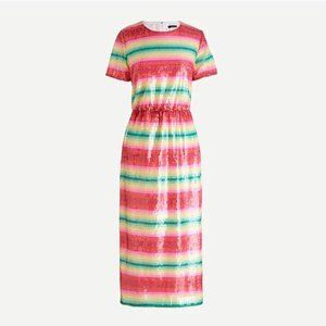 J Crew Short-sleeve Sequin Dress